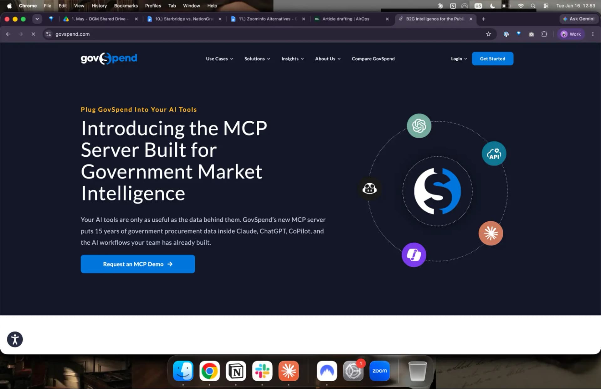 The GovSpend procurement intelligence platform